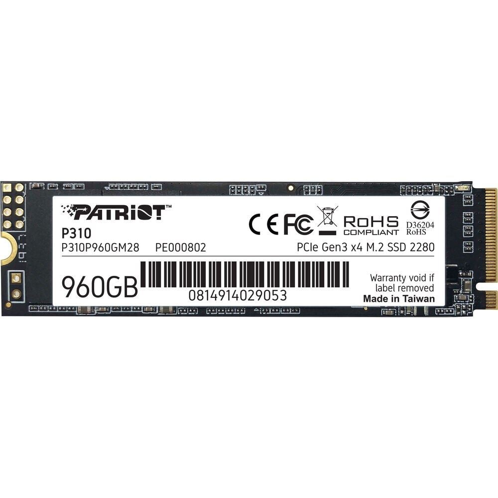 1.92TB Patriot P310 M.2 SSD meghajtó (P310P192TM28)