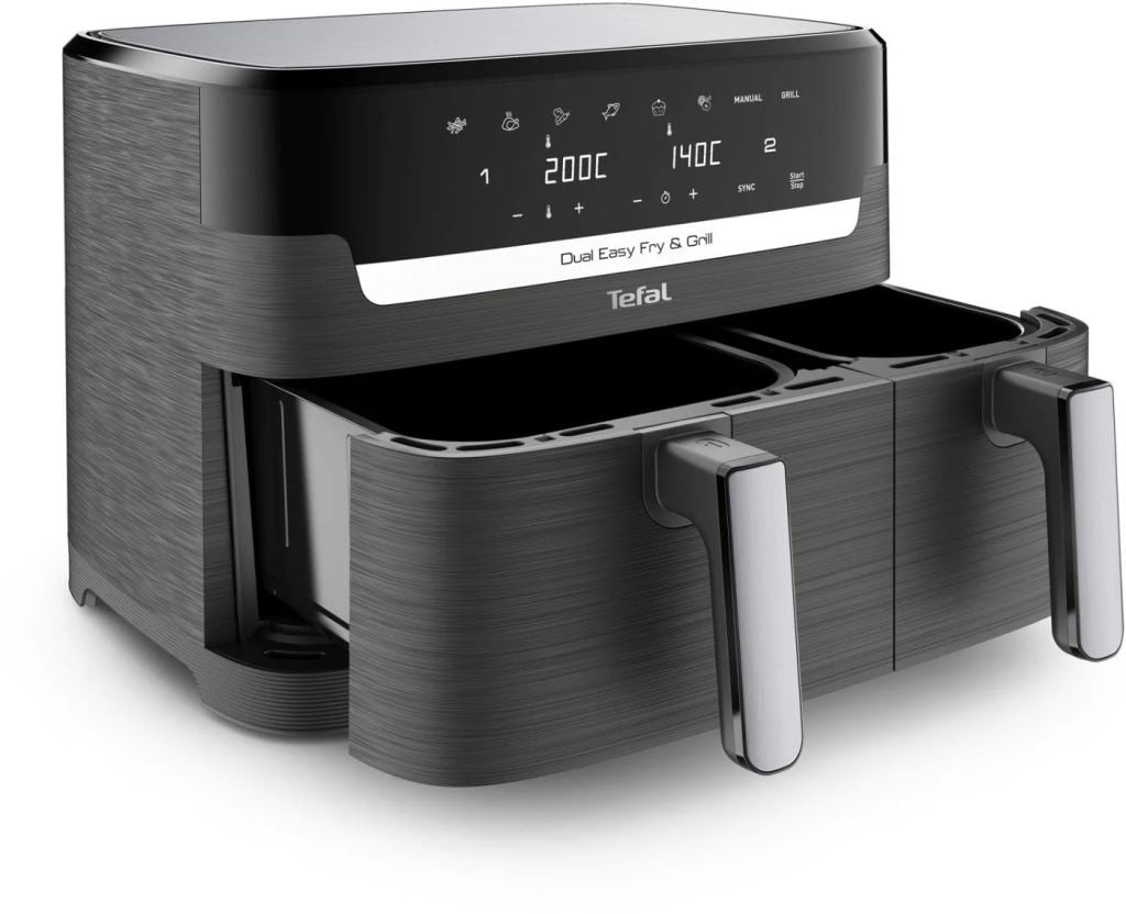 Tefal EY905B10 Dual Easy Fry & Grill  forrólevegős sütő fekete