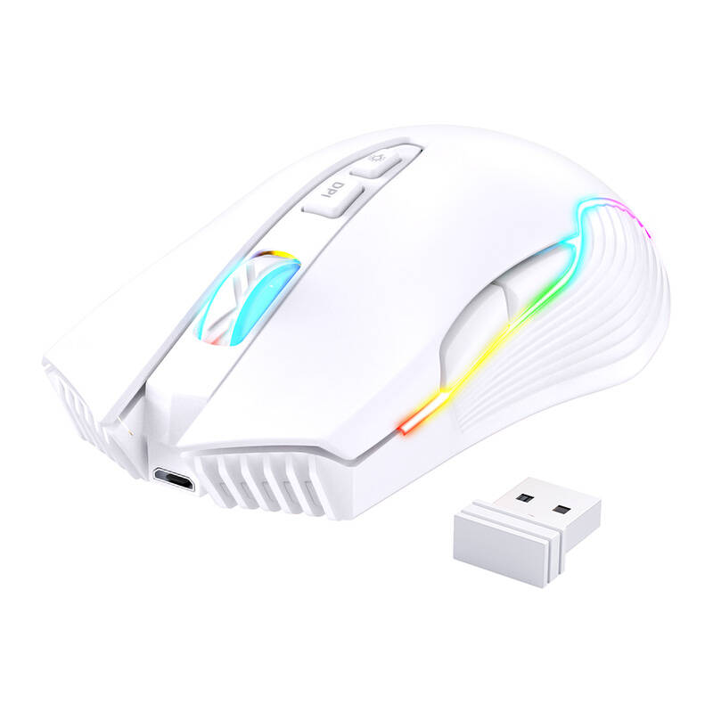 Onikuma CW905 White Wireless Gaming Mouse