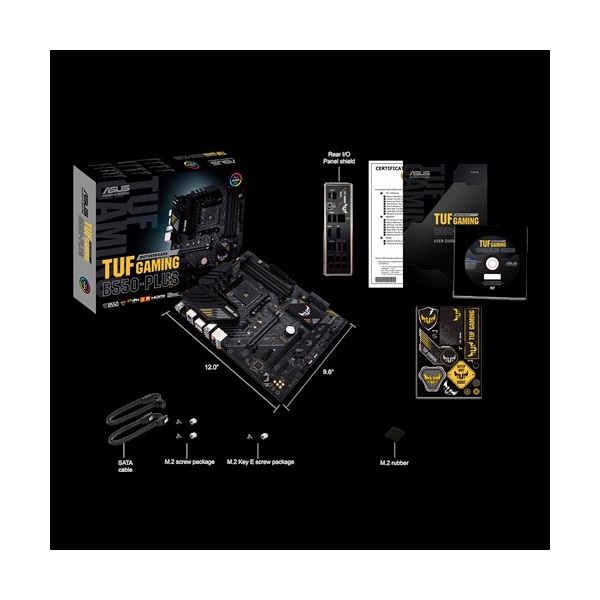 Asus AMD TUF GAMING B550-PLUS AM4 B550 4xDDR4 4800MHz Alaplap Asus AMD TUF GAMING B550-PLUS AM4 B550 4xDDR4 4800MHz Alaplap