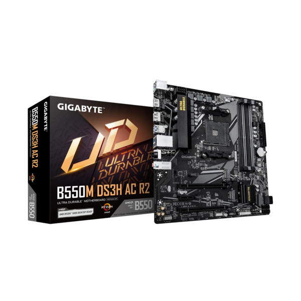 GIGABYTE AM4 B550M DS3H AC R2 AMD B550 mATX Alaplap