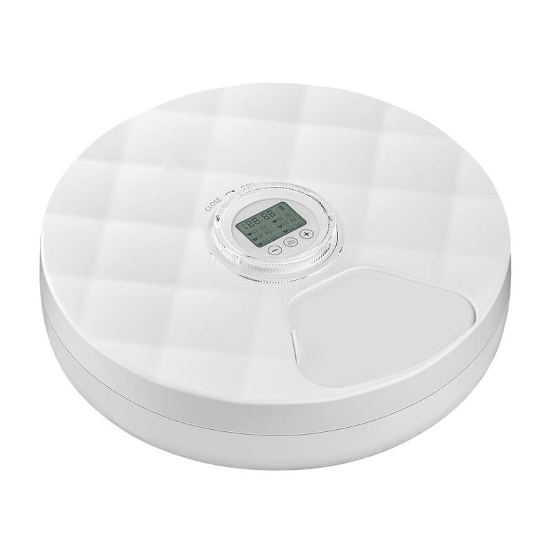 Petwant F19L-B automata 6 kamrás etetőanyag-adagoló (fehér) Petwant F19L-B automata 6 kamrás etetőanyag-adagoló (fehér)