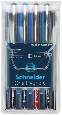 Schneider "One Hybrid C" Rollertoll 0,5 mm 4 szín (TSCOHC05K4 / 183294) Schneider "One Hybrid C" Rollertoll 0,5 mm 4 szín (TSCOHC05K4 / 183294)
