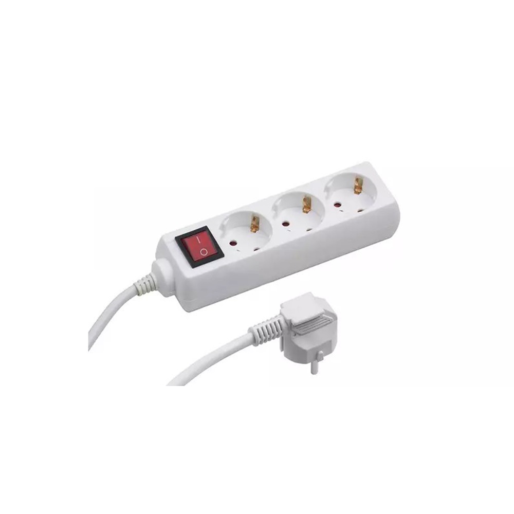 Elosztó három csatlakozós, kapcsolós 1,5m kábellel asztali 16A max. 3500W (321150) Elosztó három csatlakozós, kapcsolós 1,5m kábellel asztali 16A max. 3500W (321150)