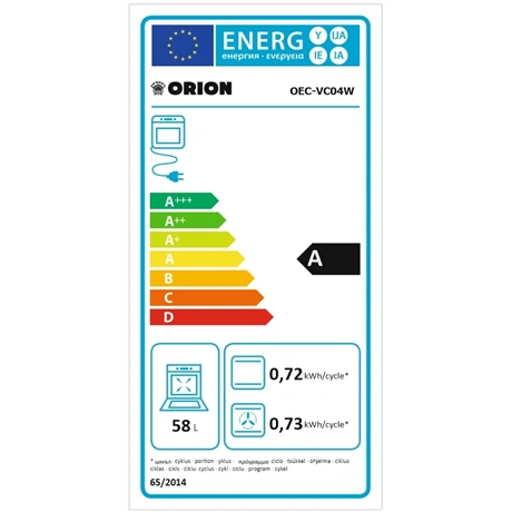 Orion OEC-VC04W Kerámialapos tűzhely
