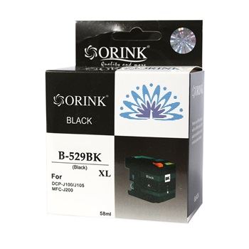Orink LC529XL utángyártott Brother tintapatron fekete (BROLC529XL)