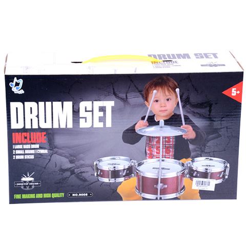 MK Toys kis méretű dobfelszerelés ütővel és cintányérral (MKG405533)