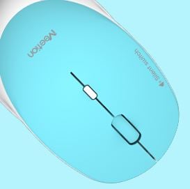 Meetion R570 vezeték nélküli csendes egér ciánkék (MT-R570CY)