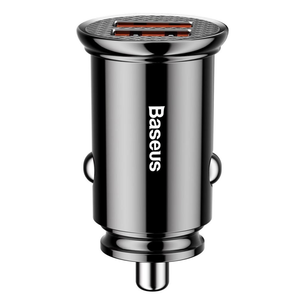 Baseus Circular autós töltő 2xUSB QC3.0 5A 30W fekete (CCALL-YD01) Baseus Circular autós töltő 2xUSB QC3.0 5A 30W fekete (CCALL-YD01)