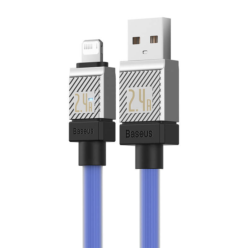 Fast Charging cable Baseus USB-A to Lightning Coolplay Series 1m, 2.4A (white)