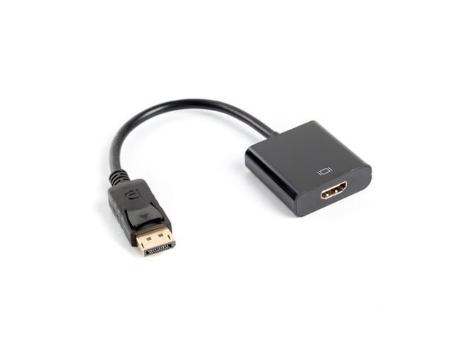 Lanberg DisplayPort --> HDMI kábel 10cm (AD-0009-BK) Lanberg DisplayPort --> HDMI kábel 10cm (AD-0009-BK)