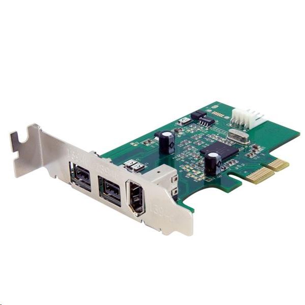 StarTech.com 3xFireWire bővítő kártya PCIe (PEX1394B3LP) StarTech.com 3xFireWire bővítő kártya PCIe (PEX1394B3LP)