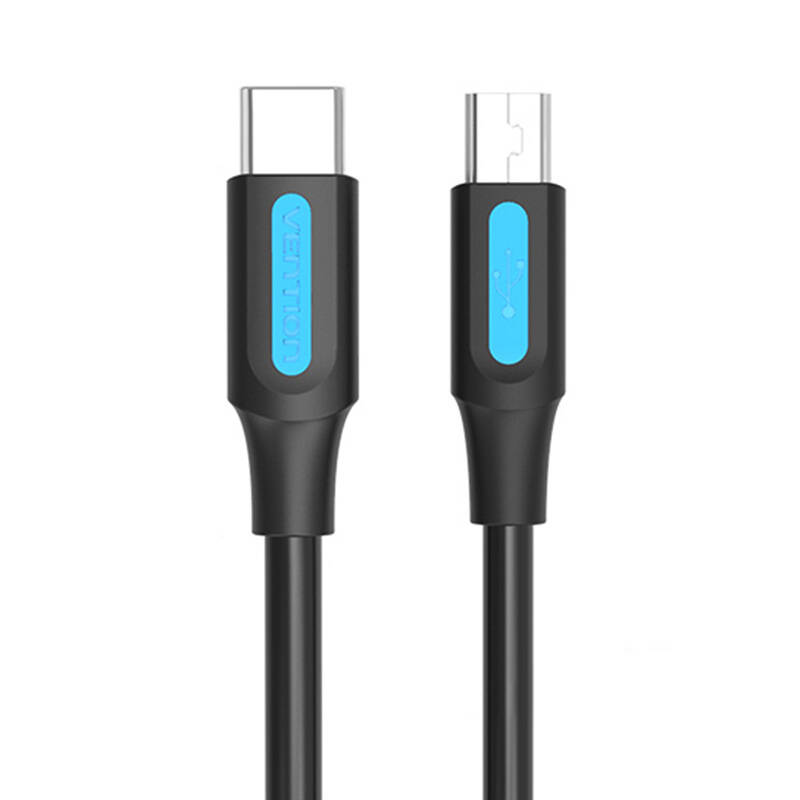 USB-C 2.0 to Mini-B 2A cable 1m Vention COWBF black USB-C 2.0 to Mini-B 2A cable 1m Vention COWBF black