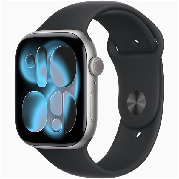 Apple Watch S11 GPS 46mm szürke alutok, fekete sport M/L