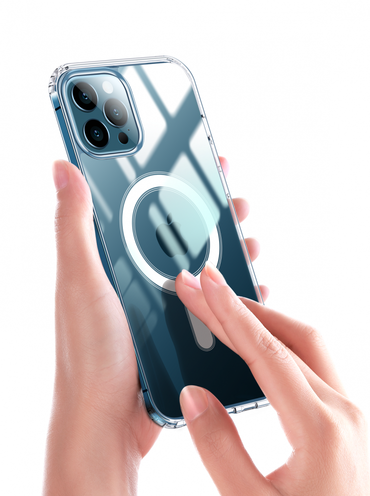 Samsung S24 Plus mágneses szilikon tok, Piros