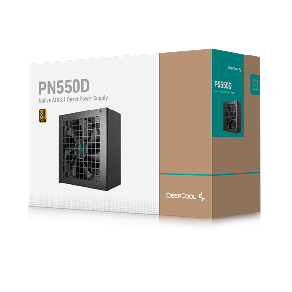 DeepCool 550W PN550-D 80 Plus Gold ATX3.1 Tápegység DeepCool 550W PN550-D 80 Plus Gold ATX3.1 Tápegység