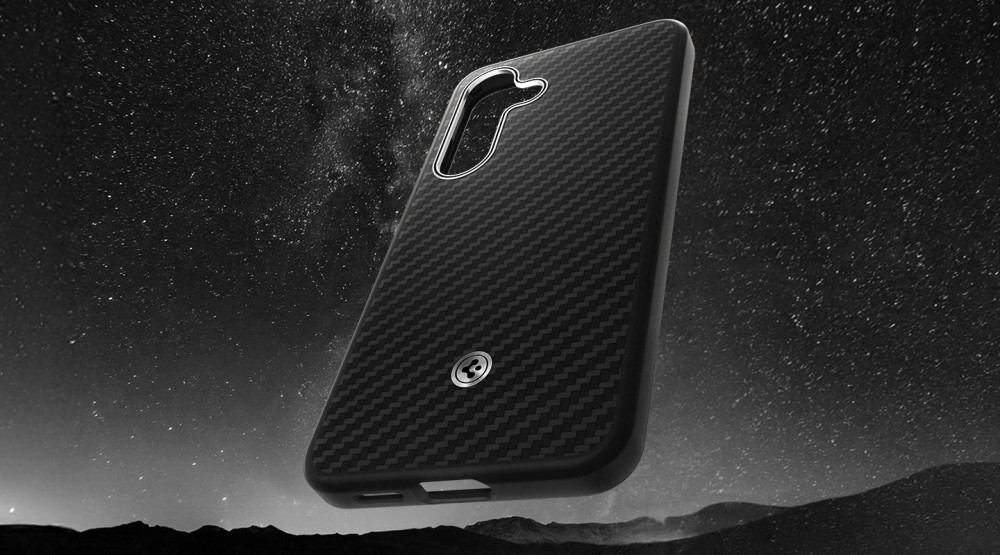 Samsung S25 Plus Aramid ütésálló tok, Fekete-ezüst