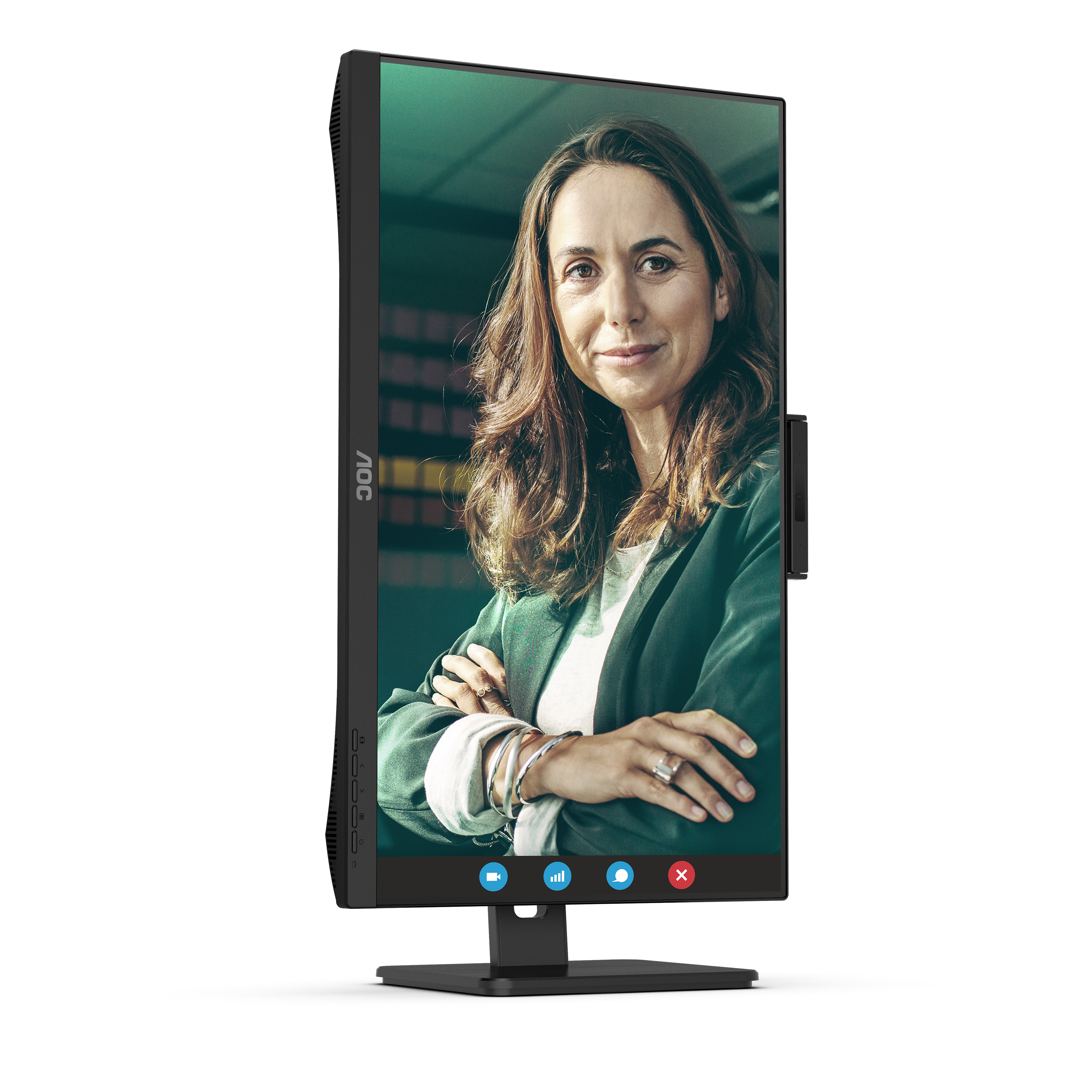 AOC 24" 24P3CW IPS LED  Monitor - 1920x1080, Full HD, 75Hz, 4ms, Hangszóró, LAN, Fekete