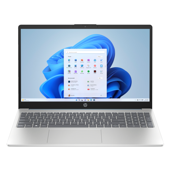 HP 15-fd0049nh 15.6" FHD AG IPS  i5-1334U 1.3GHz 16GB 512GB SSD Kék/ezüst
