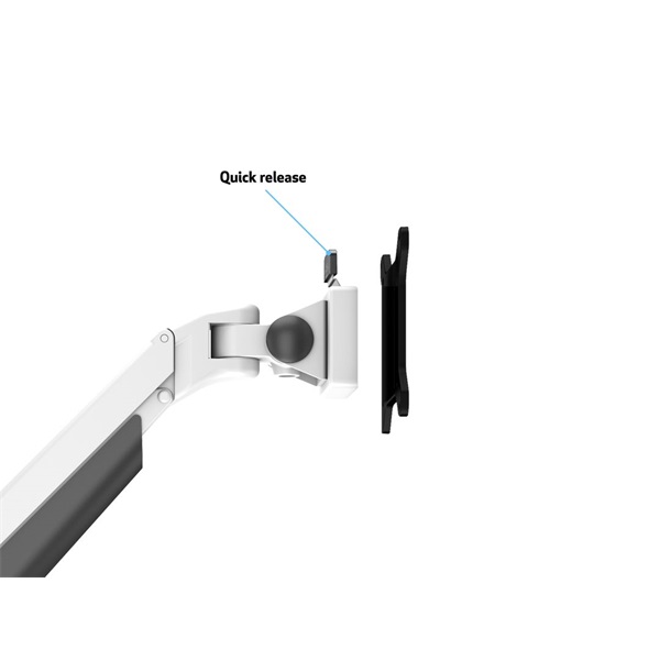 MULTIBRACKETS Rögzítőkészlet (csuklós kar, asztali rögzítés), M VESA Gas Lift Arm Single White HD (15" - 32")