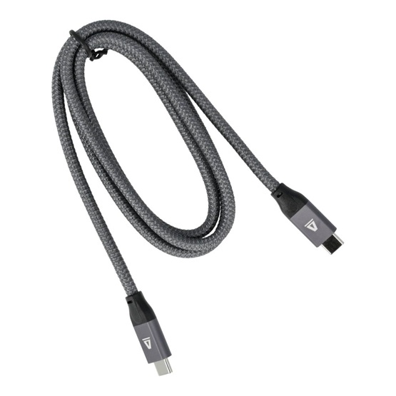  AVAX CB901 THUNDER 3.2 Type C 100W/10Gbps 1m fonott kábel viharszürke 
