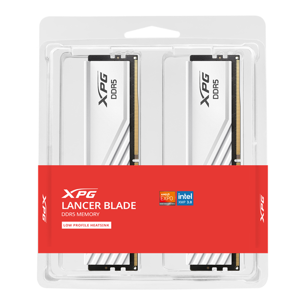 ADATA DDR5 16GB 5600Mhz DIMM CL46 XPG LANCER BLADE (2x8GB) Fehér Memória 