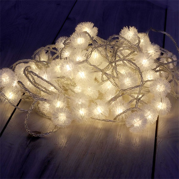 IRIS Zúzmara alakú 3cm/10m/meleg fehér/80db LED-es/USB-s fénydekoráció  (314-16)