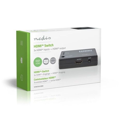 Nedis VSWI3453BK HDMI KAPCSOLÓ