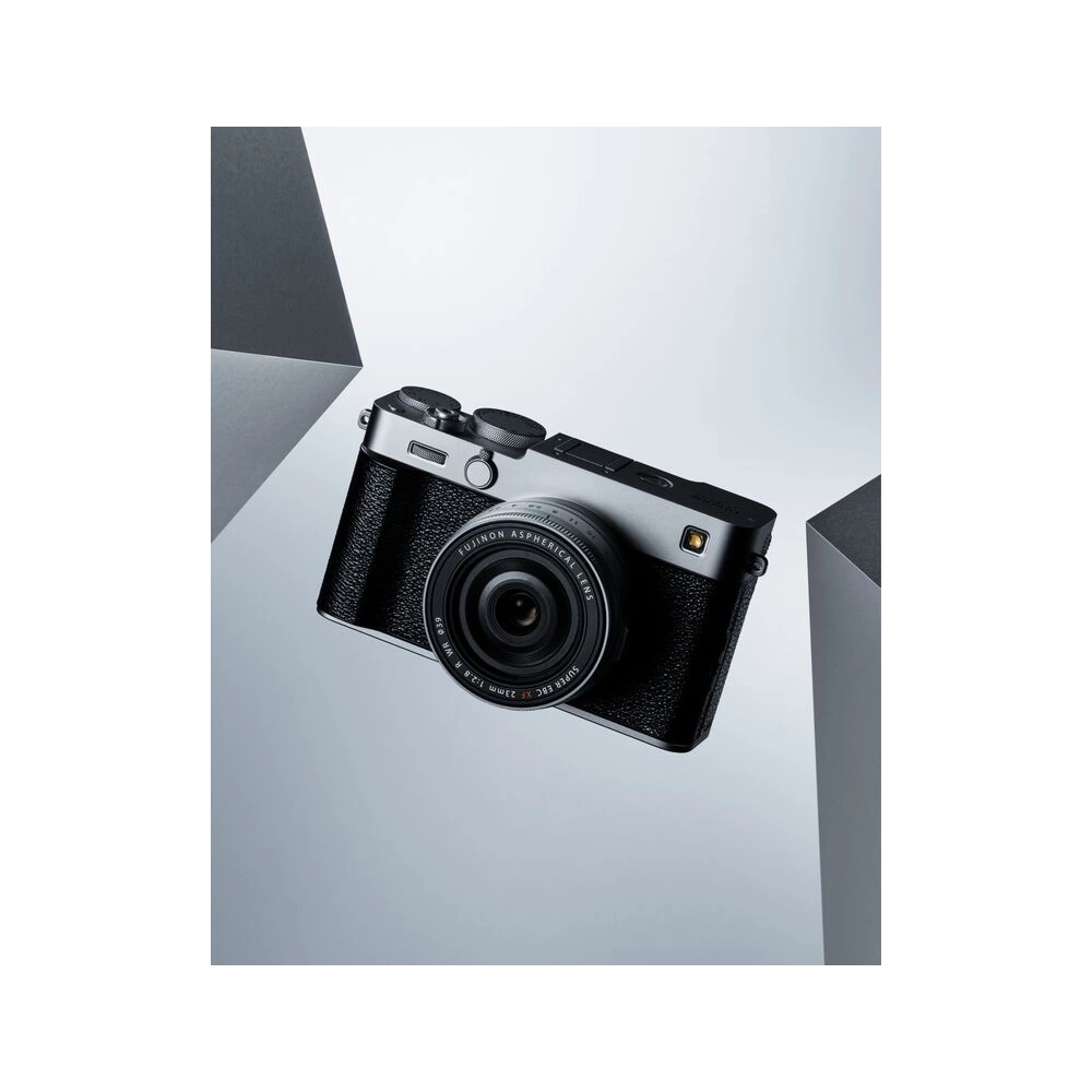 Fujifilm X-E5 + XF 23mm f/2.8 R WR MILC fényképezőgép KIT (ezüst)