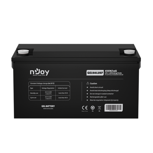 NJOY GE15012KF  12V/150Ah  T11  zárt gondozás mentes  GEL akkumulátor  
