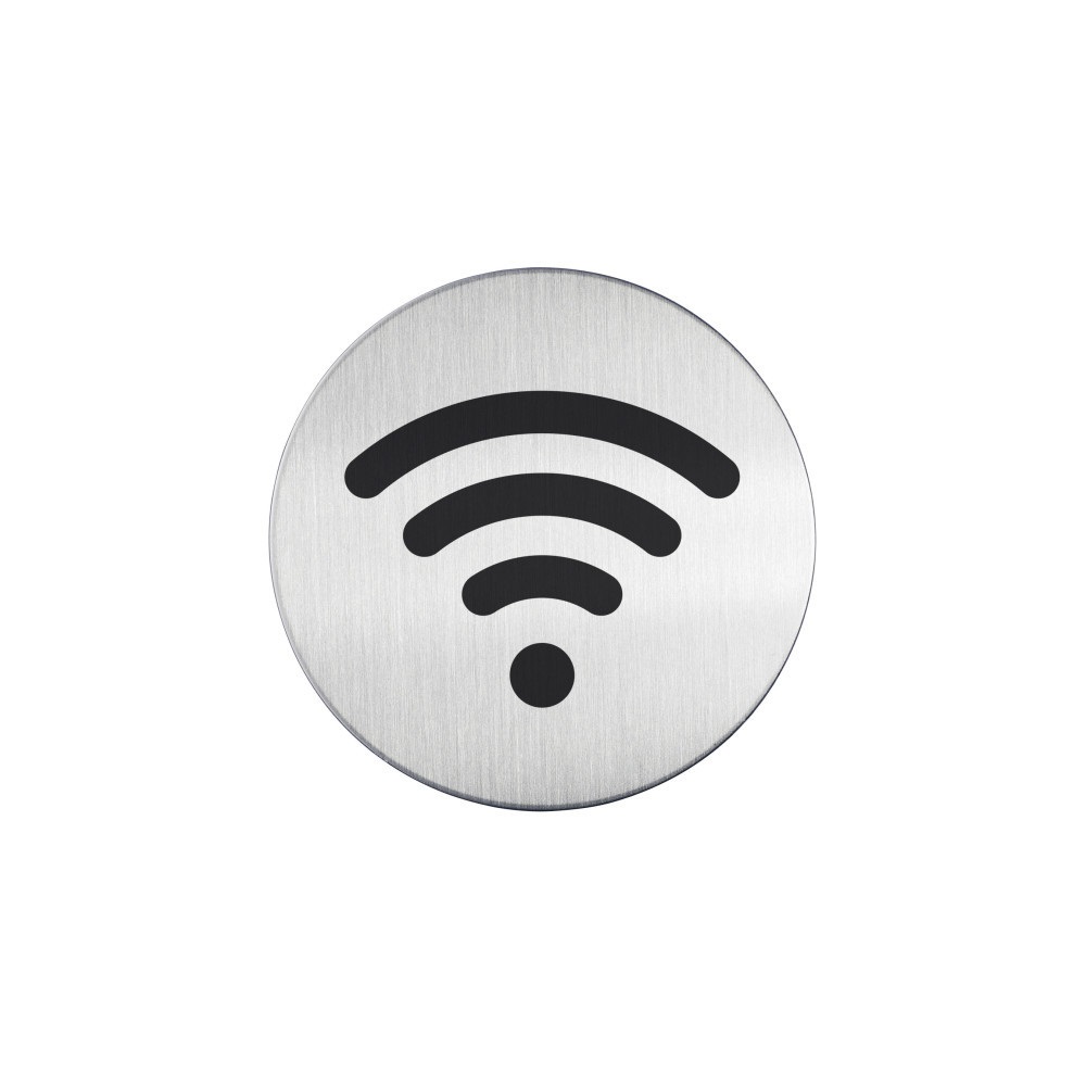 Durable Piktogram, információs tábla, átmérő 83mm, WIFI  ezüst (478523)