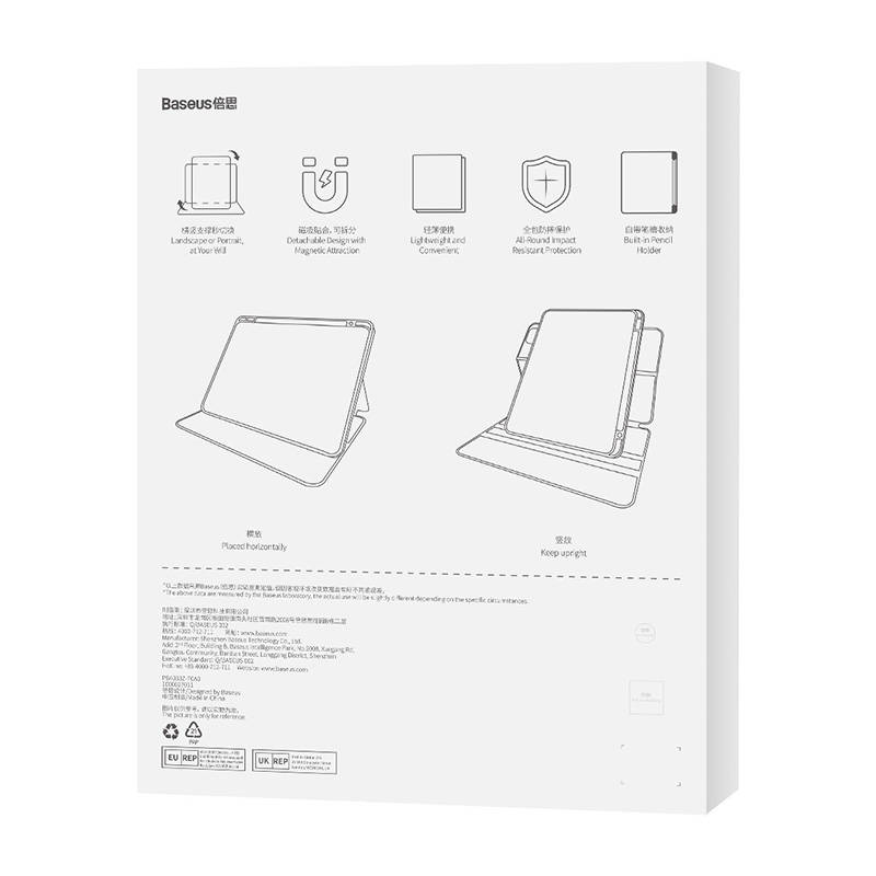 Baseus Minimalist iPad 10 10. 9"  Mágneses tok (lila)