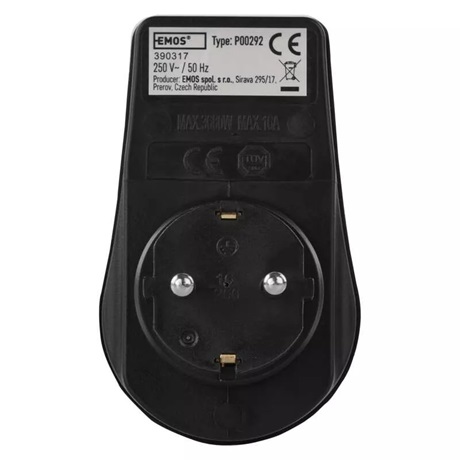 Emos P00292 KAPCSOLHATÓ ALJZAT IP44 SCHUKO Emos P00292 KAPCSOLHATÓ ALJZAT IP44 SCHUKO