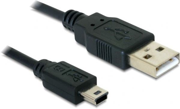 DeLock DL82273 USB 2.0-A -> USB mini-B 5 pin 1 m apa / apa kábel DeLock DL82273 USB 2.0-A -> USB mini-B 5 pin 1 m apa / apa kábel