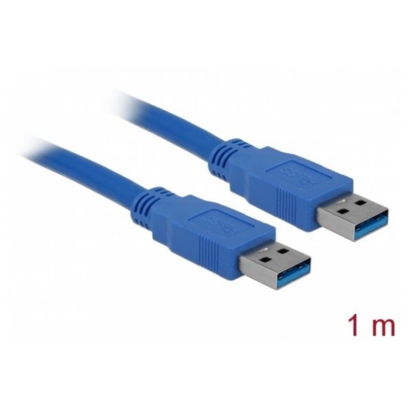 Delock USB-A 3.0 -> USB-A 3.0 kábel, apa/apa, 1m (82534)