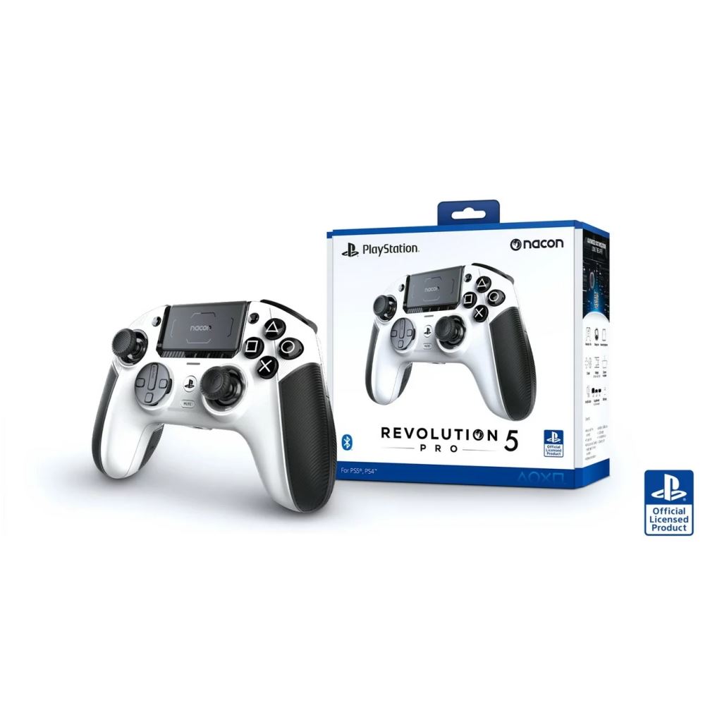 Nacon Revolution 5 Pro PS5 vezeték nélküli kontroller fehér (PS5RP5WUK) Nacon Revolution 5 Pro PS5 vezeték nélküli kontroller fehér (PS5RP5WUK)