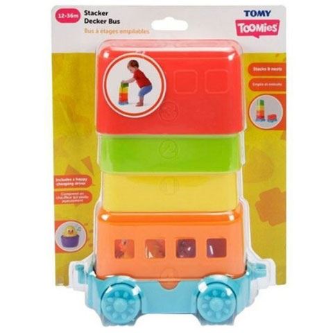 Tomy: Toomies - kukucska tojáskák emeletes busz játékszett (E73220C) Tomy: Toomies - kukucska tojáskák emeletes busz játékszett (E73220C)