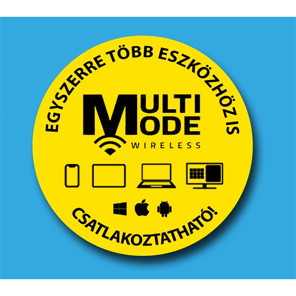 Rapoo M500 Multi-mode vezeték nélküli (Bluetooth 3.0, 4.0 és 2.4GHz) egér fekete (184535)