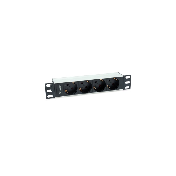 Equip 333310 4x Schuko Rack 1U Hálózati Elosztó Fekete Equip 333310 4x Schuko Rack 1U Hálózati Elosztó Fekete