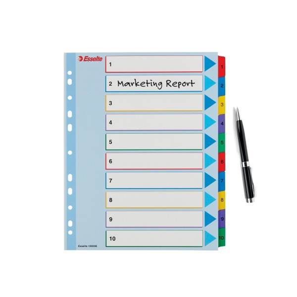 Esselte A4 újraírható 1-10 regiszter