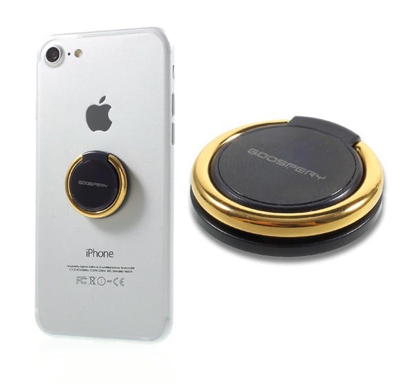 MERCURY RING telefontartó gyűrű (fém, ragasztható, telefon tartó, kitámasztó, 360°-ban forgatható) FEKETE / ARANY MERCURY RING telefontartó gyűrű (fém, ragasztható, telefon tartó, kitámasztó, 360°-ban forgatható) FEKETE / ARANY