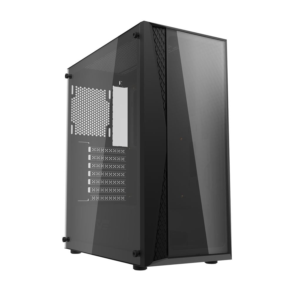 DarkFlash DK352 Plus Black táp nélküli ablakos ház fekete DarkFlash DK352 Plus Black táp nélküli ablakos ház fekete