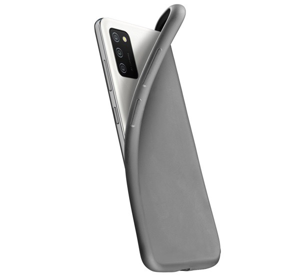 CELLULARLINE CHROMA szilikon telefonvédő (matt, mikrofiber plüss belső) FEKETE [Samsung Galaxy A02s (SM-A025F)]
