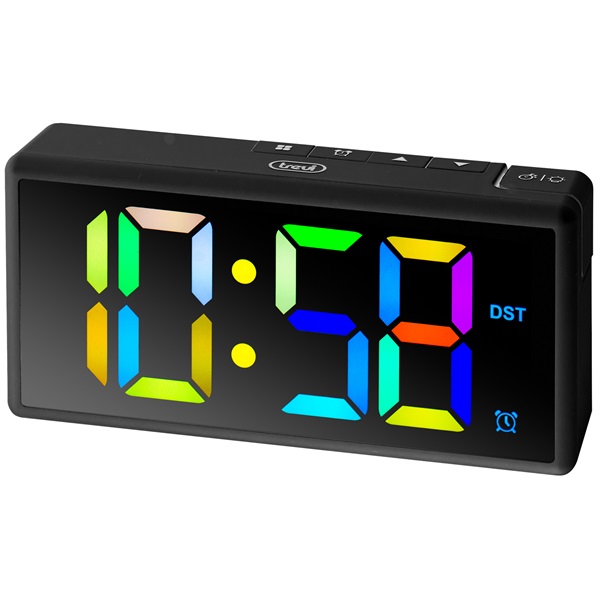 Trevi EC 886 Black digitális fekete ébresztőóra Trevi EC 886 Black digitális fekete ébresztőóra