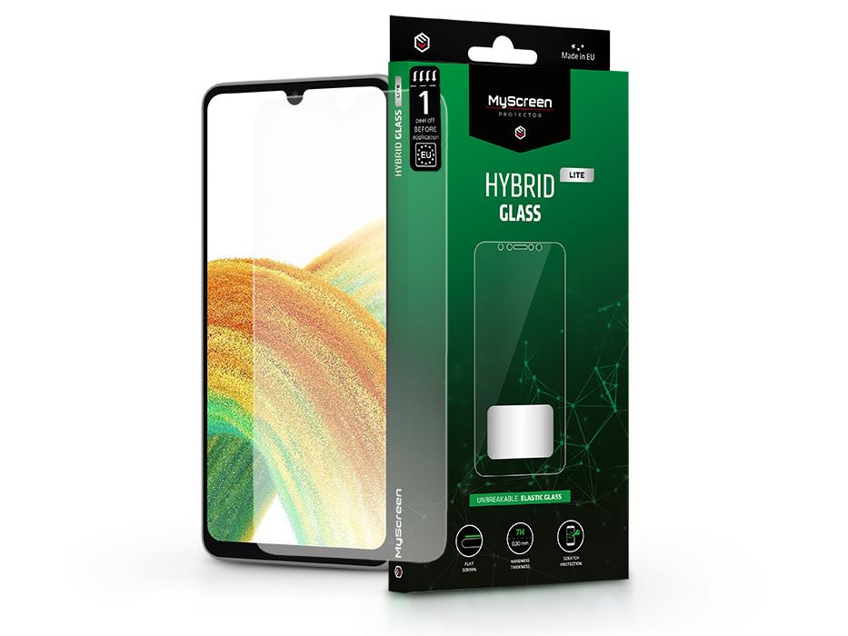 MyScreen Protector Hybrid Glass Lite Samsung A336B Galaxy A33 5G rugalmas üveg képernyővédő fólia (LA-2204)