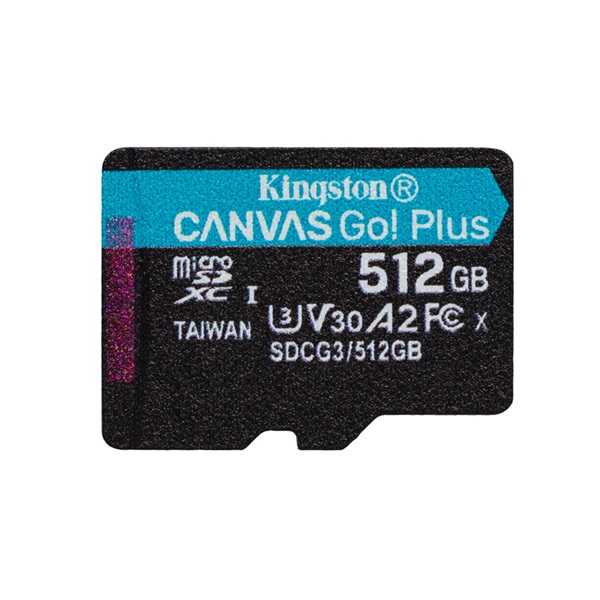 512GB microSDXC Kingston Canvas Go! Plus UHS-I U3 V30 A2 (SDCG3/512GBSP) 512GB microSDXC Kingston Canvas Go! Plus UHS-I U3 V30 A2 (SDCG3/512GBSP)