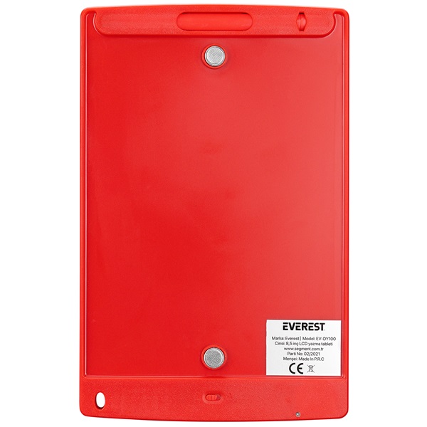 Everest  EV-DY100 Red  125x175mm  8,5 inch toll  LCD Grafikus tábla