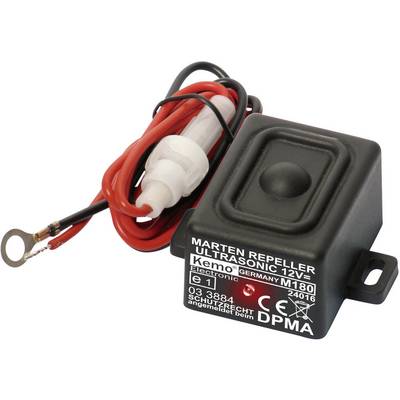 Ultrahangos nyestriasztó és menyétriasztó, vízhatlan, 12V, Kemo M180 Ultrahangos nyestriasztó és menyétriasztó, vízhatlan, 12V, Kemo M180