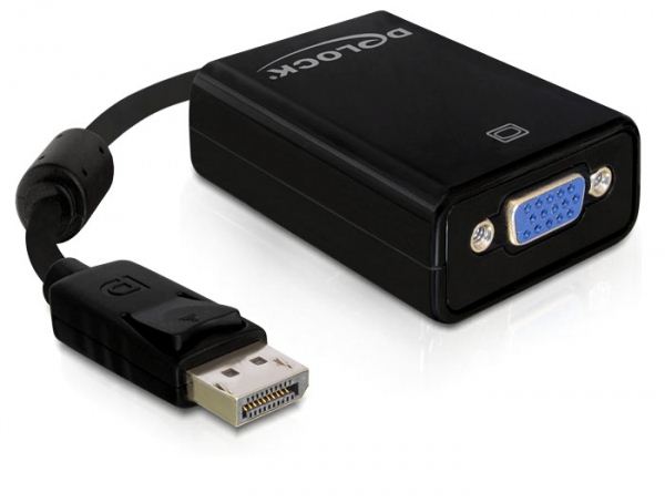 Delock DL61848 Display port male -> VGA 15 pin female adapter Delock DL61848 Display port male -> VGA 15 pin female adapter