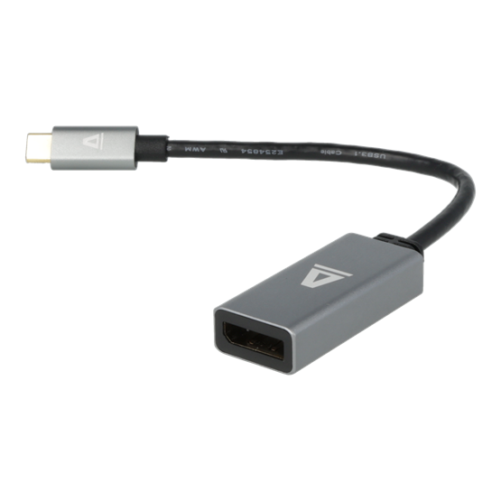  AVAX AD605 CONNECT+ Type C 3.1-Display port 1.2 adapter